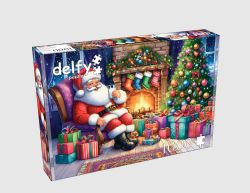 DELFY CASSE-TÊTE 1000 PIÈCES - HO HO HO, JOIE DES FÊTES ! (HO-HO-HOLIDAY CHEER) #DE-25012